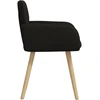 Valgomojo kėdės 2 pcs Bouclé Juoda 59 x 56 x 86 cm