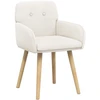 Valgomojo kėdės 2 pcs Bouclé Kreminė 59 x 57 x 85 cm