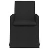 Valgomojo kėdės 2 pcs Juoda 57 x 67 x 95 cm audinys