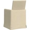 Valgomojo kėdės 2 pcs Kreminė 57 x 67 x 95 cm audinys