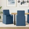 Valgomojo kėdės 2 pcs Mėlyna 57 x 67 x 98 cm audinys