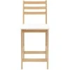 Valgomojo kėdės 2 pcs Natūrali 40 x 47,5 x 99,5 cm