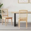 Valgomojo kėdės 2 pcs Natūrali 50 x 52,5 x 91 cm