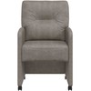 Valgomojo Kėdės su Ratukais 2 pcs Pilka 57 x 67 x 95 cm