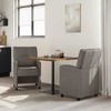 Valgomojo Kėdės su Ratukais 2 pcs Pilka 57 x 67 x 95 cm