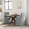 Valgomojo kėdės 2 pcs Šviesiai pilka 57 x 67 x 98 cm audinys
