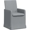 Valgomojo kėdės 2 pcs Šviesiai pilka 57 x 67 x 95 cm audinys
