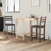 Valgomojo kėdės 2 pcs Šviesiai rudas 40 x 47,5 x 99,5 cm