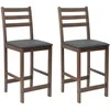 Valgomojo kėdės 2 pcs Šviesiai rudas 40 x 47,5 x 99,5 cm