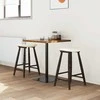 Valgomojo kėdės 2 pcs Šviesiai rudas 46 x 37 x 63 cm