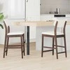 Valgomojo kėdės 2 pcs Šviesiai rudas 48 x 49 x 95 cm