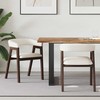 Valgomojo kėdės 2 pcs Šviesiai rudas 54 x 57 x 73 cm