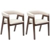 Valgomojo kėdės 2 pcs Šviesiai rudas 54 x 57 x 73 cm