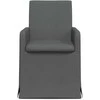 Valgomojo kėdės 2 pcs Tamsiai pilka 57 x 67 x 95 cm audinys