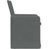 Valgomojo kėdės 2 pcs Tamsiai pilka 57 x 67 x 95 cm audinys