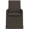 Valgomojo kėdės 2 pcs Tamsiai pilka 57 x 67 x 98 cm Linas