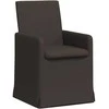 Valgomojo kėdės 2 pcs Tamsiai pilka 57 x 67 x 95 cm Linas