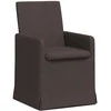 Valgomojo kėdės 2 pcs Tamsiai ruda 57 x 67 x 95 cm audinys