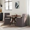 Valgomojo kėdės 2 pcs Tamsiai ruda 57 x 67 x 95 cm audinys