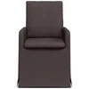 Valgomojo kėdės 2 pcs Tamsiai ruda 57 x 67 x 98 cm audinys