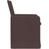 Valgomojo kėdės 2 pcs Tamsiai ruda 57 x 67 x 95 cm audinys