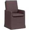 Valgomojo kėdės 2 pcs Tamsiai ruda 57 x 67 x 98 cm audinys