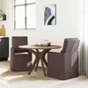 Valgomojo kėdės 2 pcs Tamsiai ruda 57 x 67 x 98 cm audinys