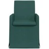 Valgomojo kėdės 2 pcs Tamsiai žalia 57 x 67 x 95 cm audinys