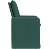 Valgomojo kėdės 2 pcs Tamsiai žalia 57 x 67 x 98 cm audinys