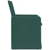 Valgomojo kėdės 2 pcs Tamsiai žalia 57 x 67 x 95 cm audinys