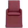 Valgomojo kėdės 2 pcs Vyno raudonumo 57 x 67 x 98 cm audinys