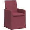 Valgomojo kėdės 2 pcs Vyno raudonumo 57 x 67 x 95 cm audinys