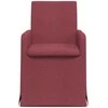 Valgomojo kėdės 2 pcs Vyno raudonumo 57 x 67 x 95 cm audinys