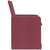 Valgomojo kėdės 2 pcs Vyno raudonumo 57 x 67 x 95 cm audinys
