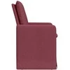 Valgomojo kėdės 2 pcs Vyno raudonumo 57 x 67 x 98 cm audinys