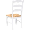 Valgomojo kėdės, 2 vnt., baltos, masyvi mediena, guma