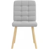 Bigbuy Home Valgomojo kėdės, 2vnt., pilkos spalvos, audinys
