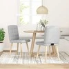Bigbuy Home Valgomojo kėdės, 2vnt., pilkos spalvos, audinys