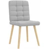 Bigbuy Home Valgomojo kėdės, 2vnt., pilkos spalvos, audinys