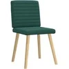 Valgomojo kėdės, 2vnt., tamsiai žalios spalvos, audinys