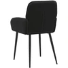 Valgomojo kėdės 4 pcs Aksomas Juoda 56,5 x 50 x 86 cm