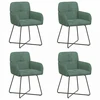 Valgomojo kėdės 4 pcs Aksomas Jūrinė žalia 59 x 56,5 x 86 cm