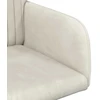 Valgomojo kėdės 4 pcs Aksomas Kreminė 55 x 50 x 84 cm
