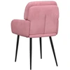 Valgomojo kėdės 4 pcs Aksomas Rožinė 59 x 59,5 x 90 cm