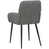 Valgomojo kėdės 4 pcs Aksomas Tamsiai pilka 56,5 x 50 x 86 cm