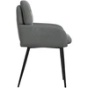 Valgomojo kėdės 4 pcs Aksomas Tamsiai pilka 59 x 59,5 x 90 cm