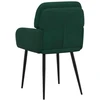 Valgomojo kėdės 4 pcs Aksomas Tamsiai žalia 59 x 59,5 x 90 cm