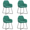 Valgomojo kėdės 4 pcs Aksomas Turkio 55 x 50 x 84 cm