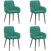 Valgomojo kėdės 4 pcs Aksomas Turkio 56,5 x 50 x 86 cm