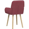 Valgomojo kėdės 4 pcs Audinys Vyno raudona 56,5 x 50 x 87,5 cm